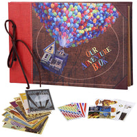 Our Adventure Book, Pixar Up Themed Scrapbook With Movie Postcards