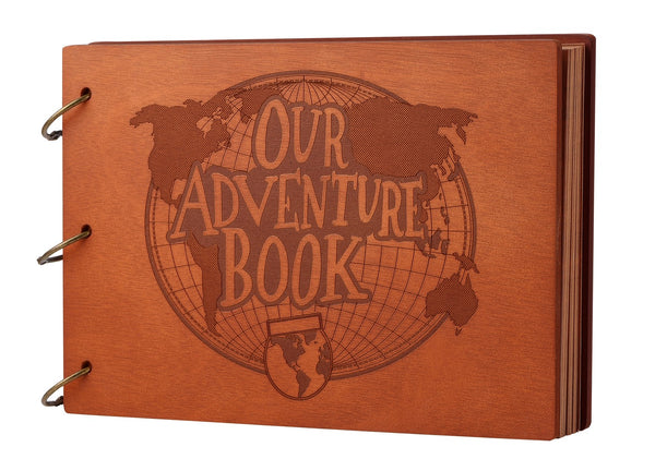  Scrapbook Photo Album,Our Adventure Book Scrapbook, Embossed  Words Hard Cover Movie Up Travel Scrapbook For Anniversary, Wedding,  Travelling, Baby Shower, Etc