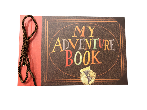 My Adventure Book Scrapbook, DIY Up Scrapbook, Kids Adventure Photo Album, 80 Pages, 11.6 x 7.5 inches